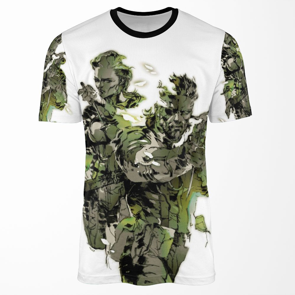 Metal Gear Solid 3 Snake And The Boss All-over-print T-shirt