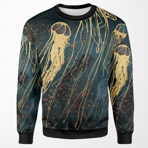 Metallic Jellyfish All-over-print Unisex Sweatshirt