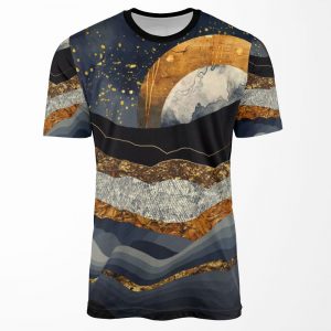 Metallic Mountains All-over-print T-shirt