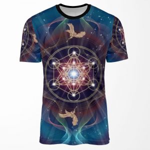 Metatron S Cube Merkabah Peace And Balance All-over-print T-shirt