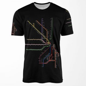 Metra System Map Simplified All-over-print T-shirt