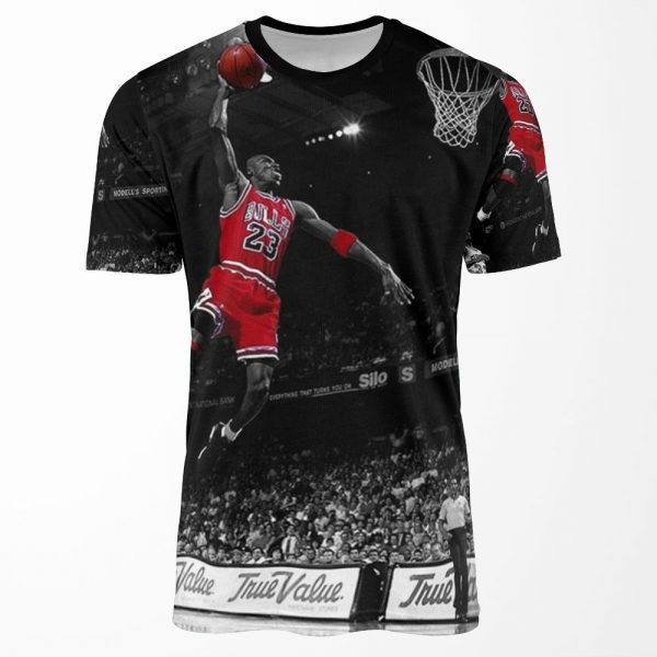 Michael Jordan Chicago Bulls All-over-print T-shirt