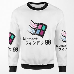 Microsoft Windows 98 Vaporwave All-over-print Unisex Sweatshirt