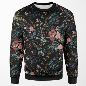 Midnight Floral All-over-print Unisex Sweatshirt