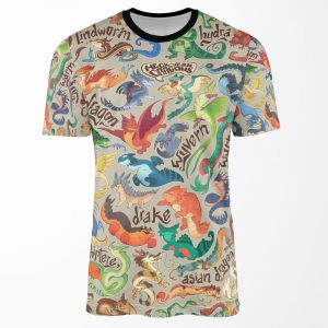 Mini Dragon Compendium All-over-print T-shirt