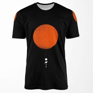 Minimal Solar System All-over-print T-shirt