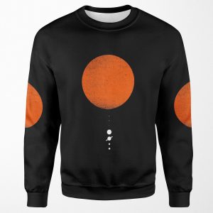 Minimal Solar System All-over-print Unisex Sweatshirt