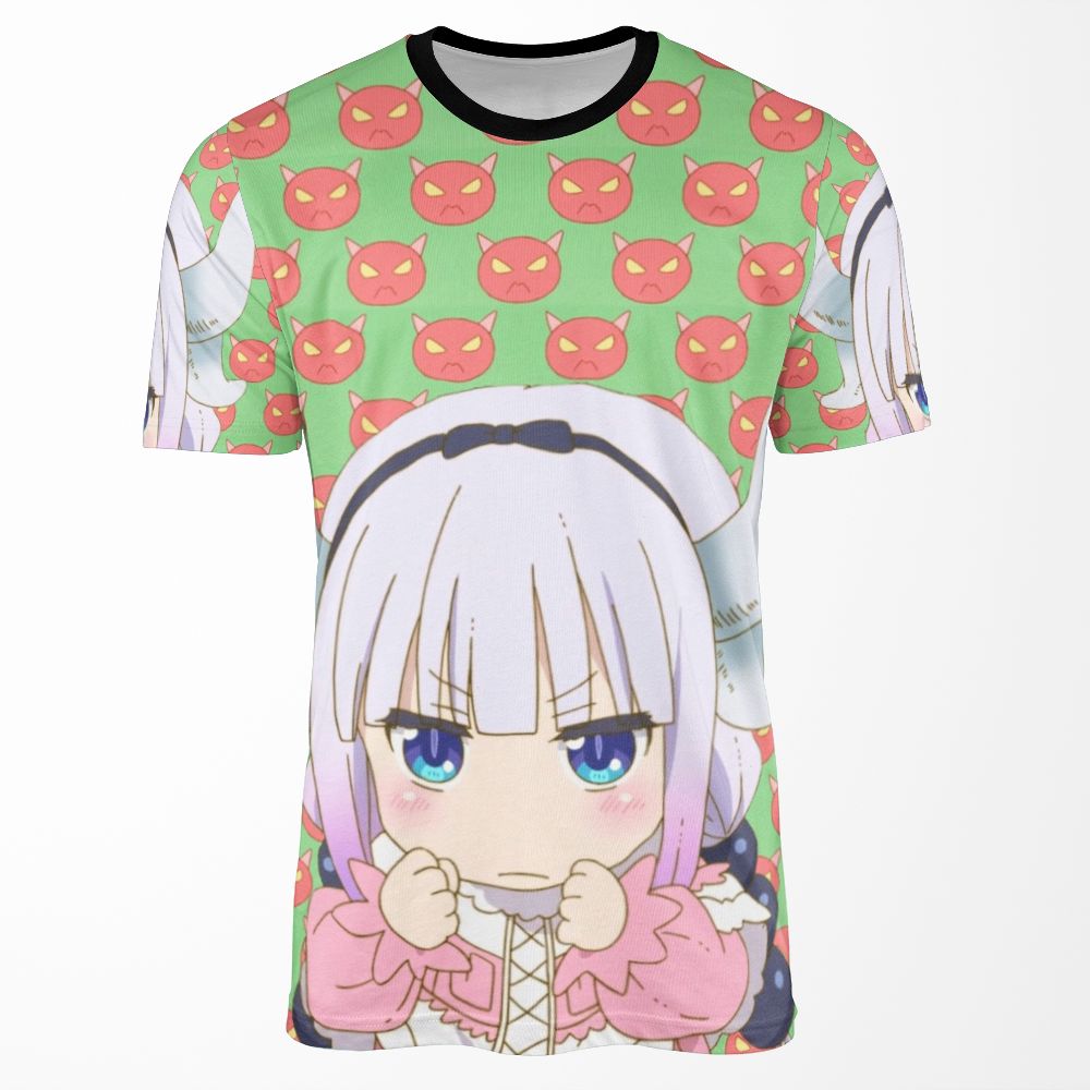 Miss Kobayashi S Dragon Maid Angery Kanna All-over-print T-shirt