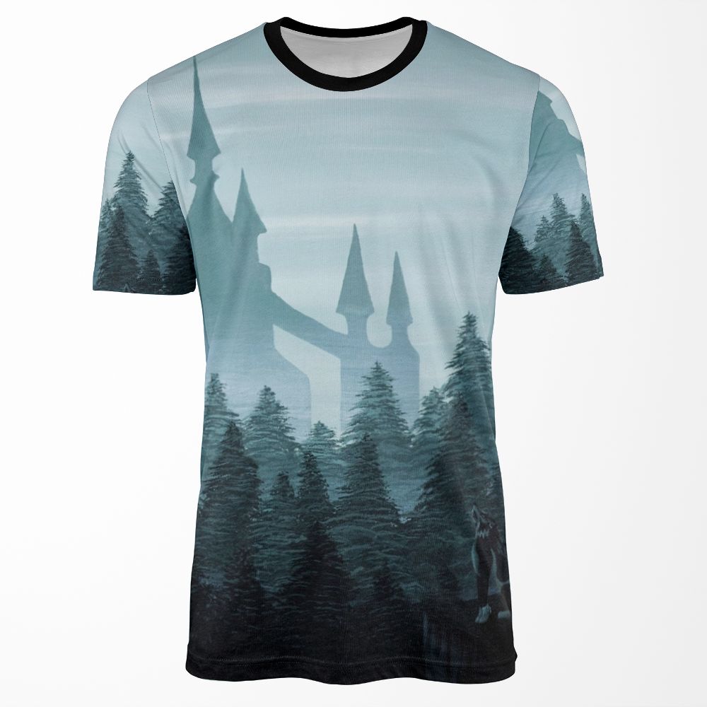 Misty Castle All-over-print T-shirt