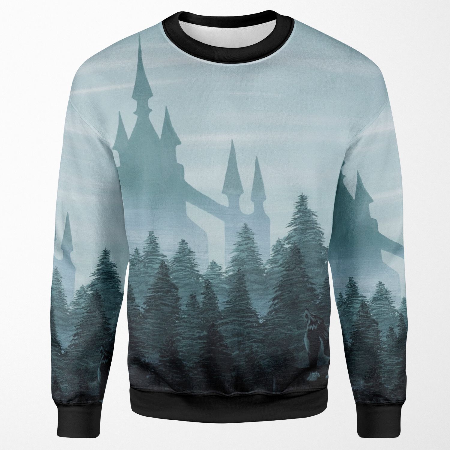 Misty Castle All-over-print Unisex Sweatshirt