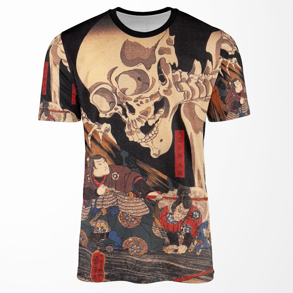Mitsukuni Defying The Skeleton Spectre All-over-print T-shirt