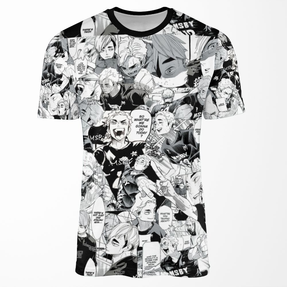 Miya Atsumu Manga Collage Haikyuu All-over-print T-shirt