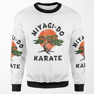 Miyagi Do Karate Distressed All-over-print Unisex Sweatshirt
