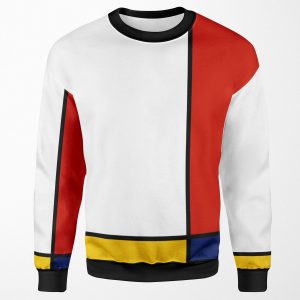 Mondrian Style Abstract Art All-over-print Unisex Sweatshirt