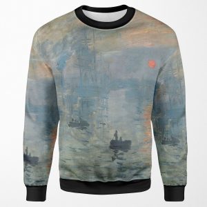 Monet Impression Sunrise Fine Art All-over-print Unisex Sweatshirt