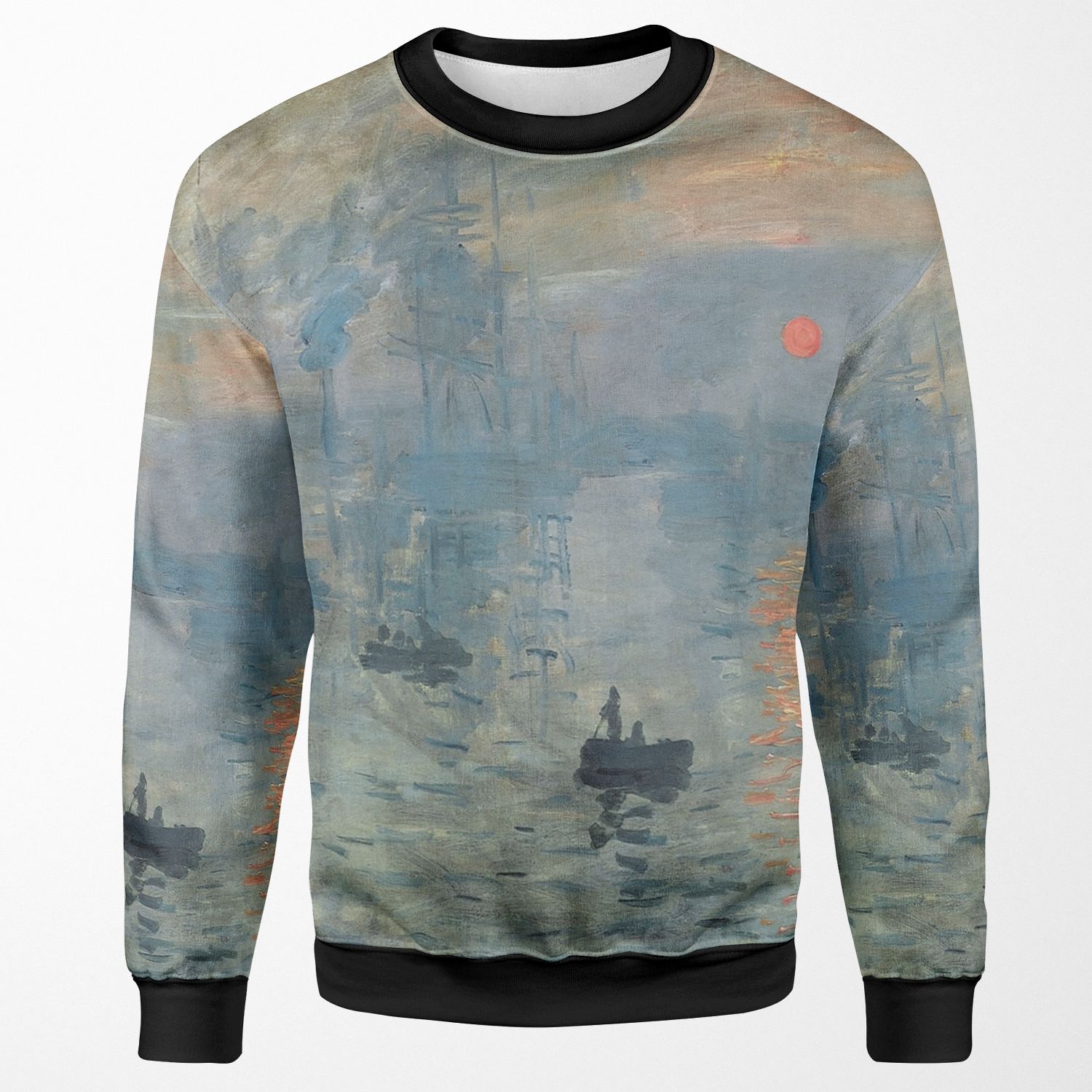 Monet Impression Sunrise Fine Art All-over-print Unisex Sweatshirt
