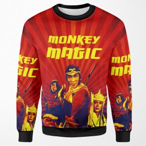 Monkey Magic Fiery With Text All-over-print Unisex Sweatshirt