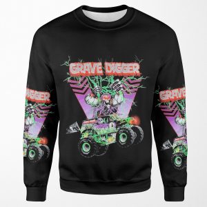 Monster Truck Grave Digger Vintage Hypebeast All-over-print Unisex Sweatshirt