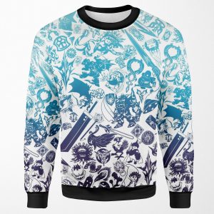 Moogle Verse Blue All-over-print Unisex Sweatshirt