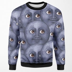 Moon Emoji All-over-print Unisex Sweatshirt
