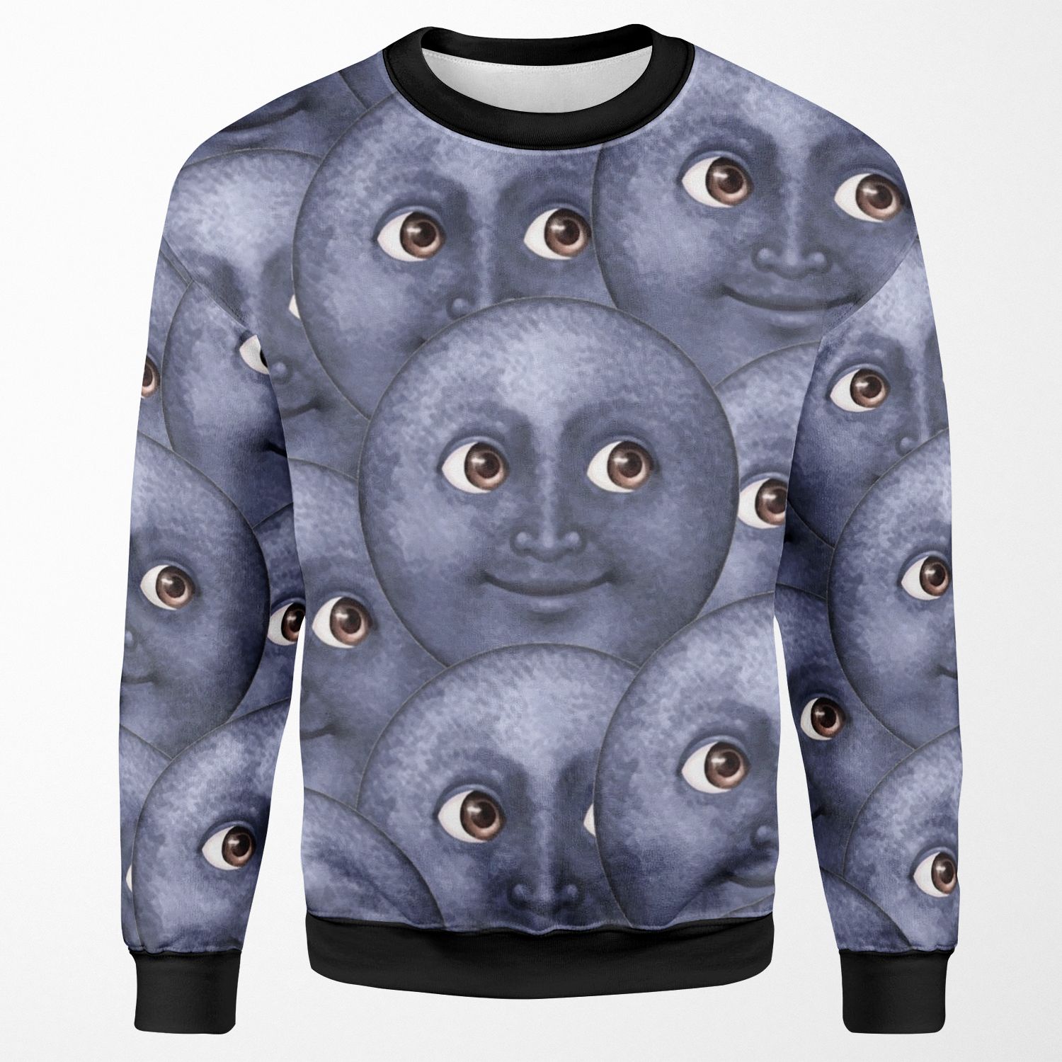 Moon Emoji All-over-print Unisex Sweatshirt