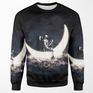 Moon Sailing All-over-print Unisex Sweatshirt