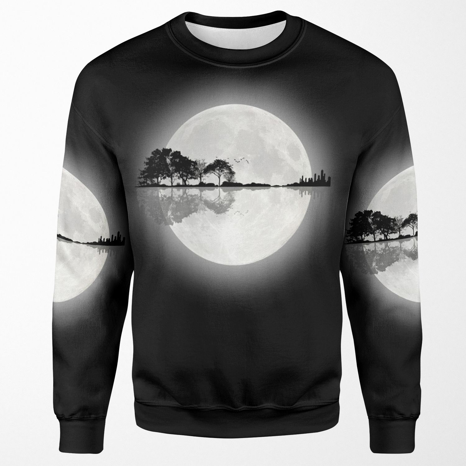 Moonlight Nature Guitar All-over-print Unisex Sweatshirt