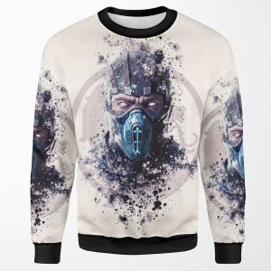 Mortal Kombat Subzero Splatter All-over-print Unisex Sweatshirt