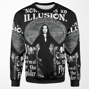 Morticia Addams Normal Is An Illusion All-over-print Unisex Sweatshirt