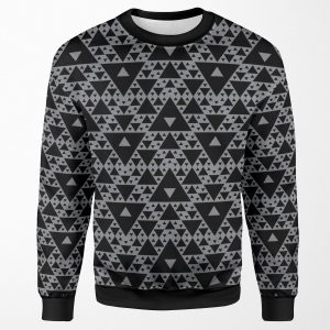 Motion Tracking Triangle Pattern All-over-print Unisex Sweatshirt