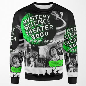 Mst3K The Movie Black And White Poster All-over-print Unisex Sweatshirt
