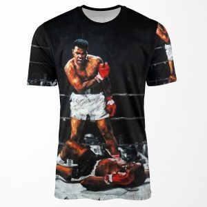 Muhammad Ali Knocks Out Sonny Liston All-over-print T-shirt