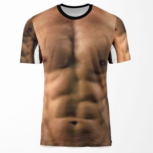 Muscle Man 6 Pack Abs All-over-print T-shirt