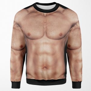 Muscle Man 6 Pack All-over-print Unisex Sweatshirt