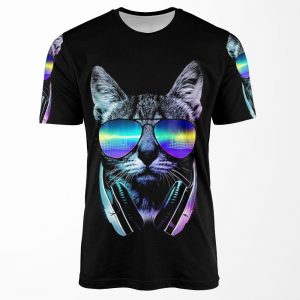 Music Lover Cat All-over-print T-shirt