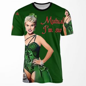 Mutual I%27M Sure White Christmas Green All-over-print T-shirt