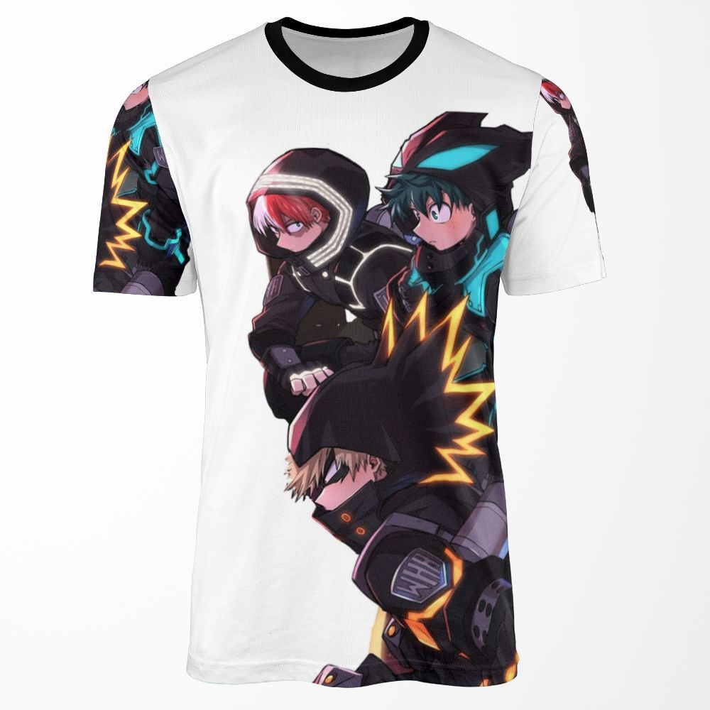 My Hero Academia World Heroes Mission Movie 3 Bakugo Deku Todoroki All-over-print T-shirt