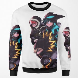 My Hero Academia World Heroes Mission Movie 3 Bakugo Deku Todoroki All-over-print Unisex Sweatshirt