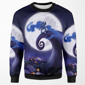 My Little Pony Mlp Nightmare Before Christmas Princess Luna S Lament All-over-print Unisex Sweatshirt