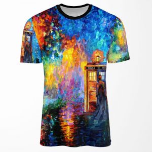 Mysterious Man At Beautiful Rainbow Place All-over-print T-shirt