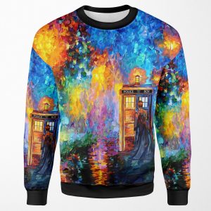 Mysterious Man At Beautiful Rainbow Place All-over-print Unisex Sweatshirt
