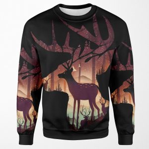 Mystical Deer All-over-print Unisex Sweatshirt