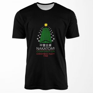 Nakatomi Corporation Christmas Party Snowflake Tower All-over-print T-shirt