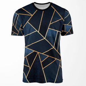 Navy Stone All-over-print T-shirt