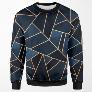 Navy Stone All-over-print Unisex Sweatshirt