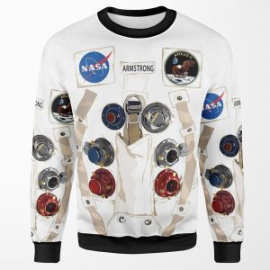 Neil Armstrong Nasa Astronaut Spacesuit All-over-print Unisex Sweatshirt