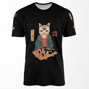 Neko Sushi Bar All-over-print T-shirt