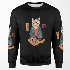 Neko Sushi Bar All-over-print Unisex Sweatshirt