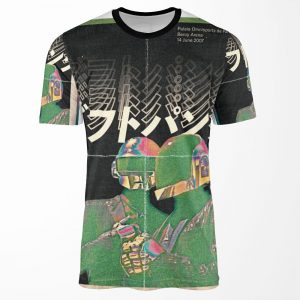 Neon Daft Punk Japanese Style All-over-print T-shirt