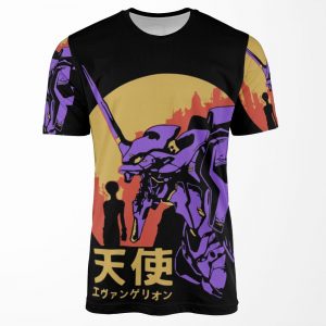 Neon Genesis Evangelion Retro Vintage All-over-print T-shirt